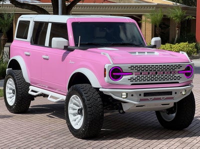 2025 Ford Bronco Pink Outer Banks V6 Hard Top Custom Lifted
