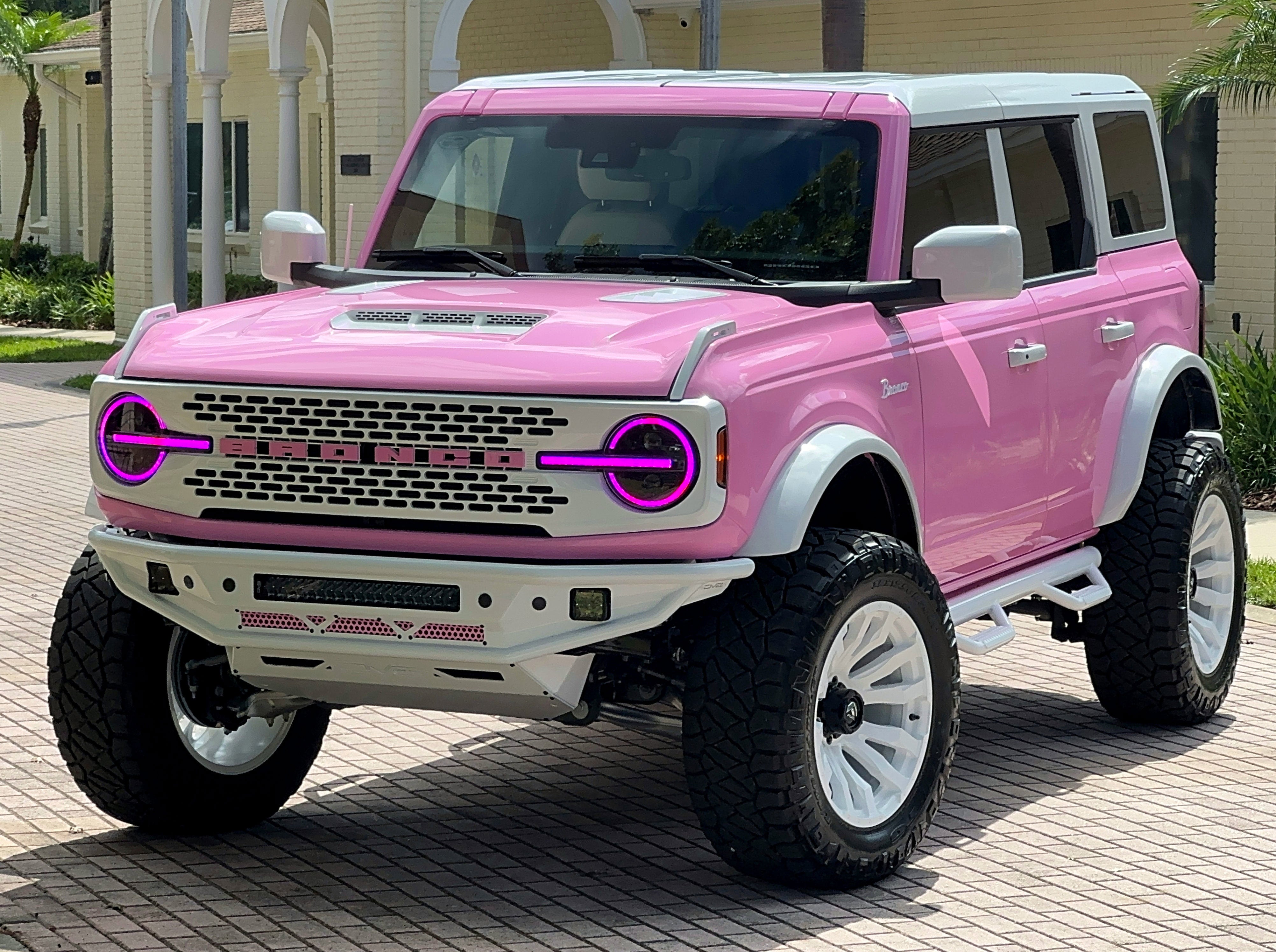 2025 Ford Bronco Pink Outer Banks V6 Hard Top Custom Lifted