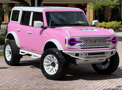 2025 Ford Bronco Pink Outer Banks V6 Hard Top Custom Lifted