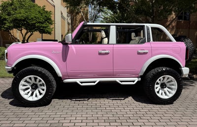 2025 Ford Bronco Pink Outer Banks V6 Hard Top Custom Lifted