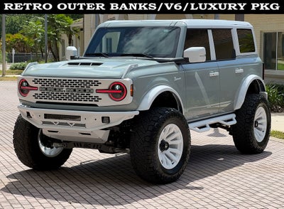 2024 Ford Bronco Outer Banks V6 Luxury Package Retro Hard Top Custom Lifted Vintage
