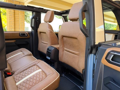 2025 Ford Bronco V6 Wimbledon White & Azure Retro Outer Banks Luxury Pkg Custom Lifted