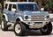 2025 Ford Bronco V6 Wimbledon White & Azure Retro Outer Banks Luxury Pkg Custom Lifted
