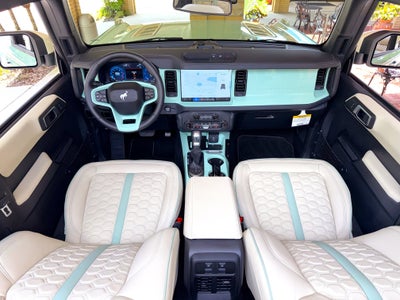 2025 Ford Bronco V6 Wimbledon White Retro Outer Banks Luxury Pkg Custom Lifted