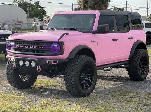 2025 Ford Bronco Matte Pink Hard Top Big Bend Custom Lifted