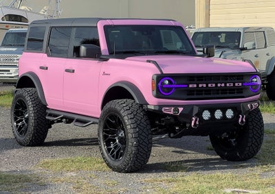 2025 Ford Bronco Matte Pink Hard Top Big Bend Custom Lifted