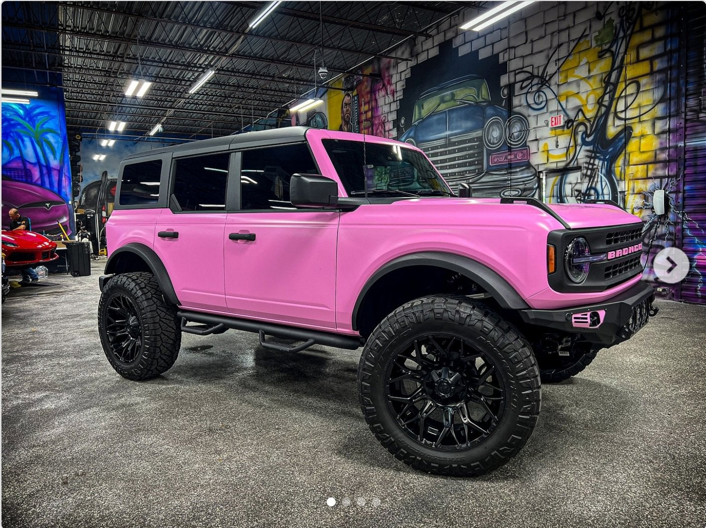 2025 Ford Bronco Pink Big Bend 4x4 Custom Lifted