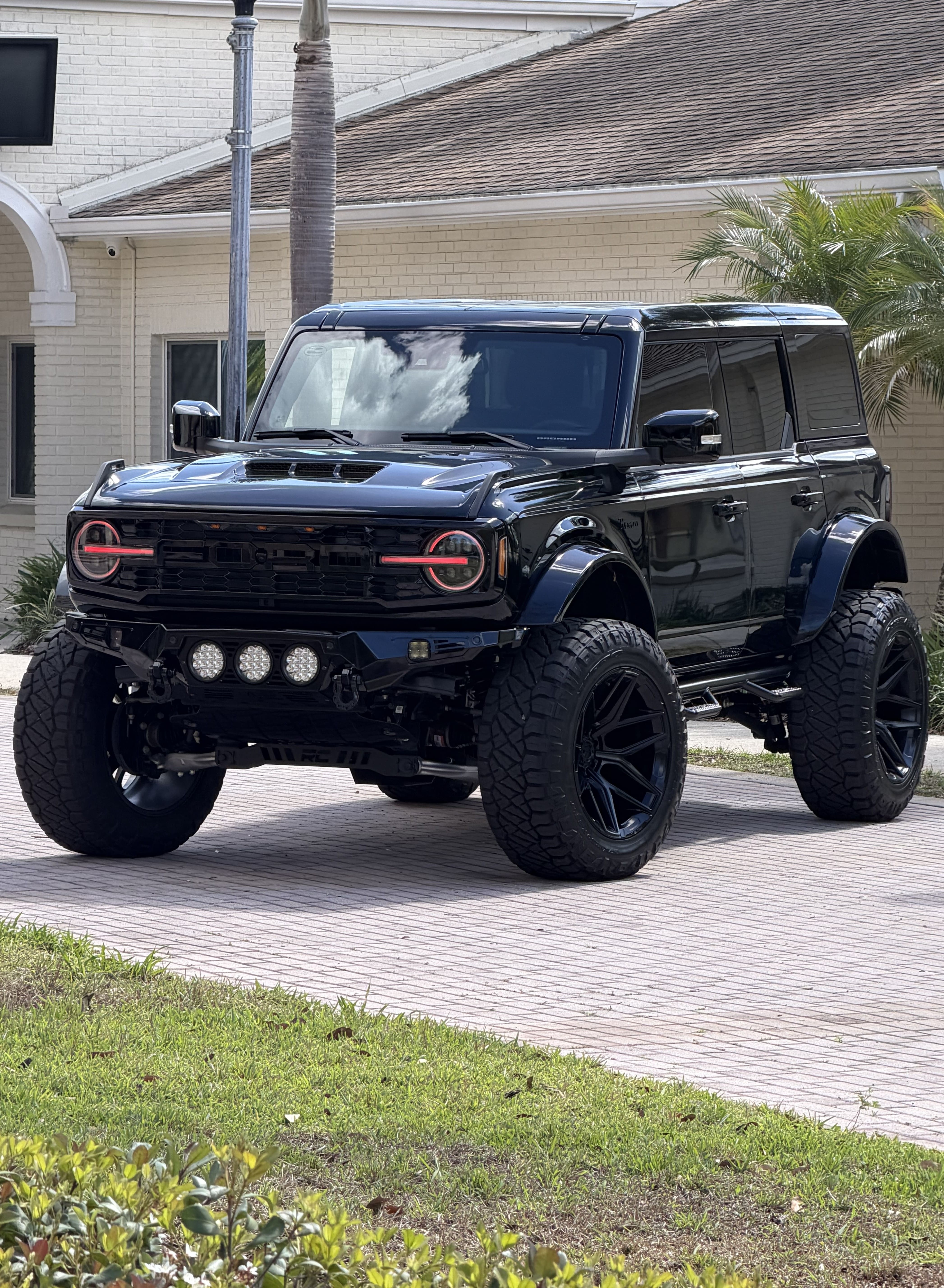 Close-up of custom details on a Ford Bronco